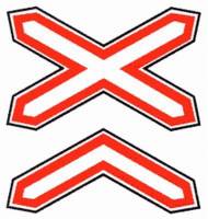 Знак 1.3.2 Многопутная  железная дорога