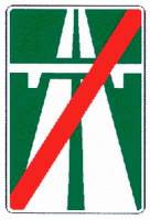Знак 5.2 Конец автомагистрали